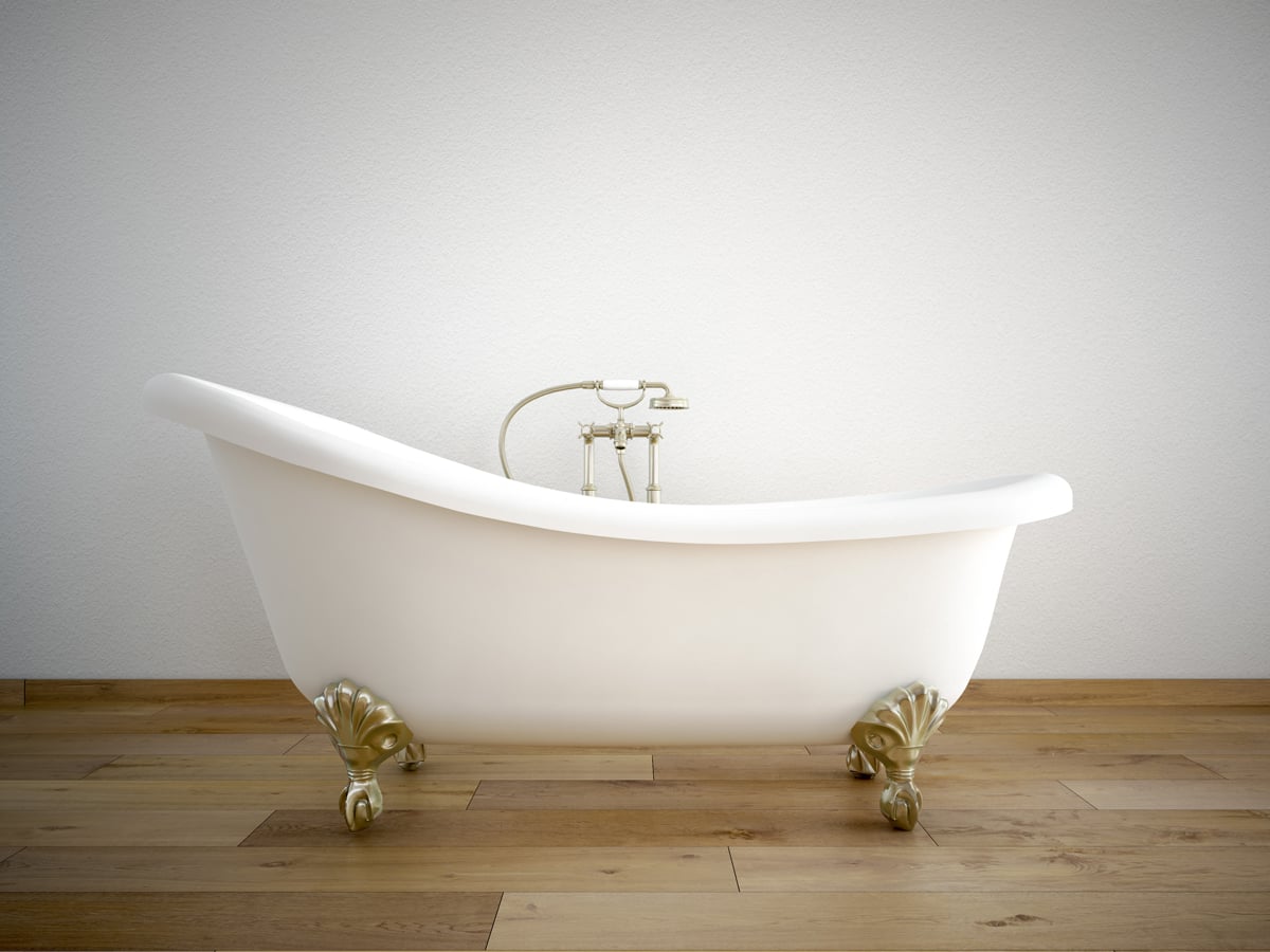 Modern Bathtub with water heater