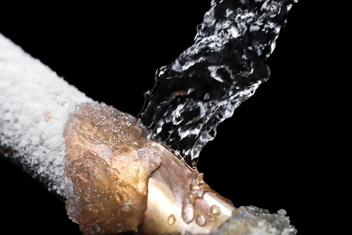 Frozen Pipe Leak